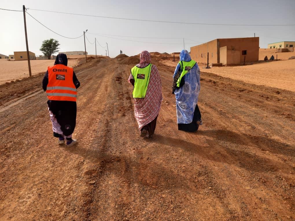 Femmes championnes participate in a vaccination supervision activity where they promote vaccine uptake in their local communities. Photo Credit: The Accelerator.